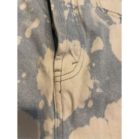 Wild Fable High Rise Frayed Denim Acid Wash Jean Short Shorts Preppy Beach Coast - Picture 4 of 11